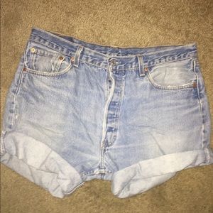 38x36 Levi 501 denim shorts